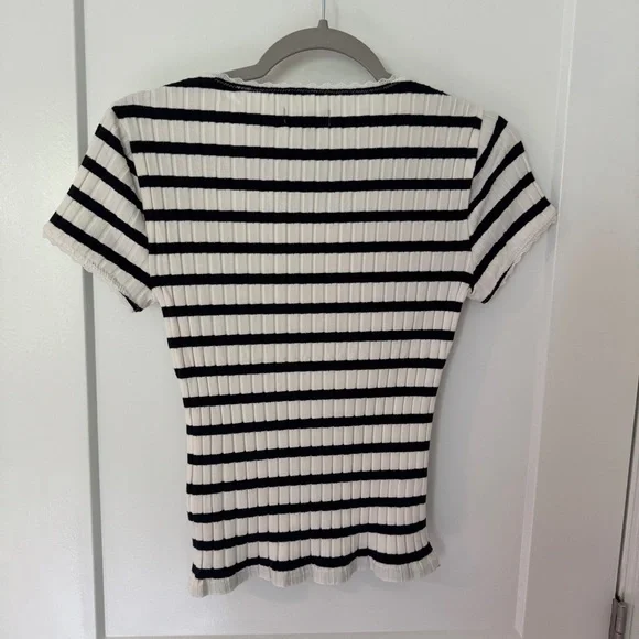 J. Crew Ribbed Short Sleeve T-Shirt - Picture 3 of 3